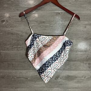 Princess Polly Womens Chelina Scarf Bandana Silky Satin Top, Size US 4 Tie Back